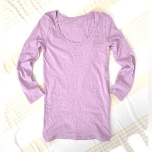 J. Crew 🎨👩🏼‍🎨 Scoopneck Painter Tee 3/4 Sleeves 100% Slub Cotton SZ S